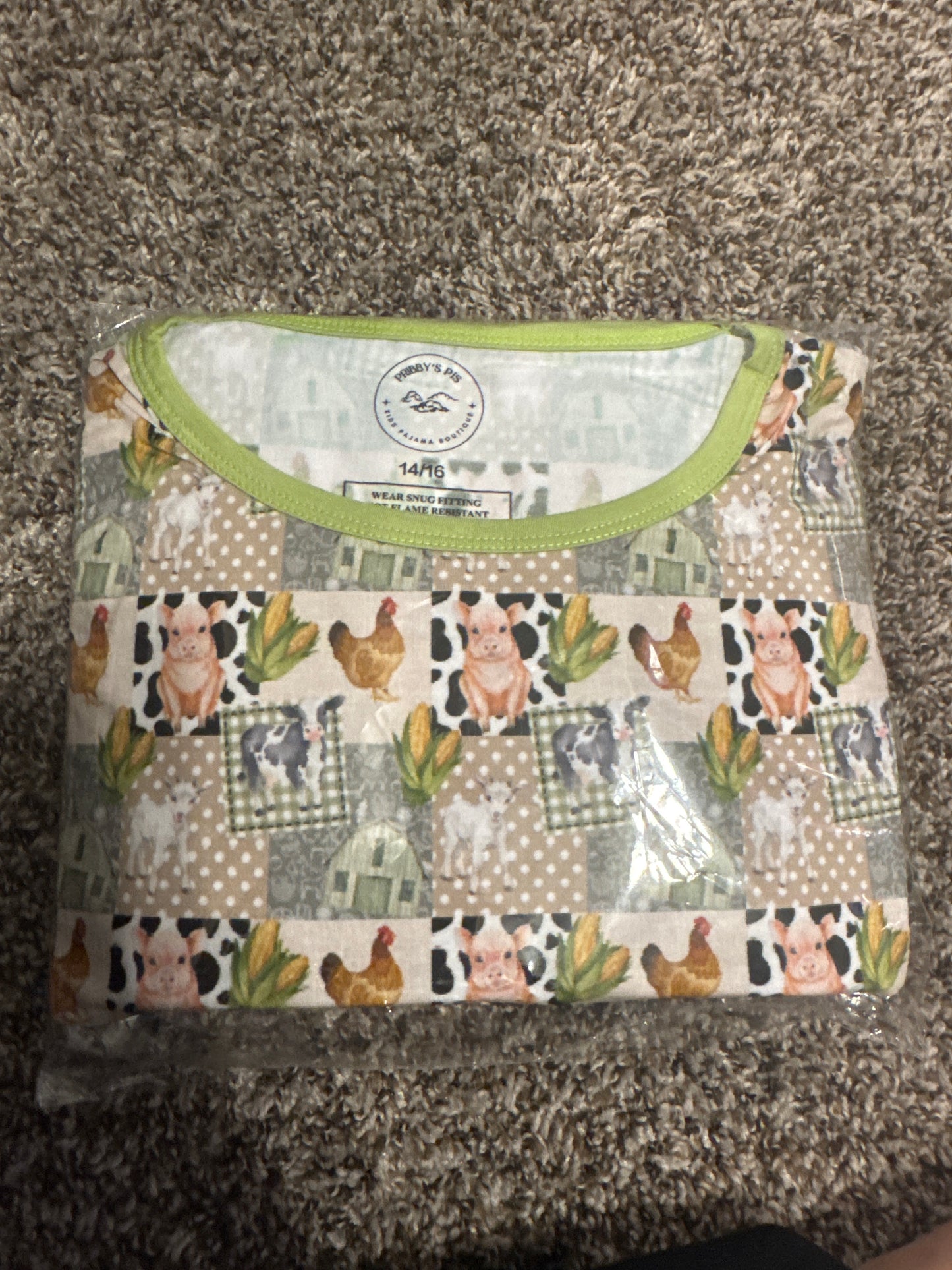 Farm Short Sleeves and Pants- 14/16