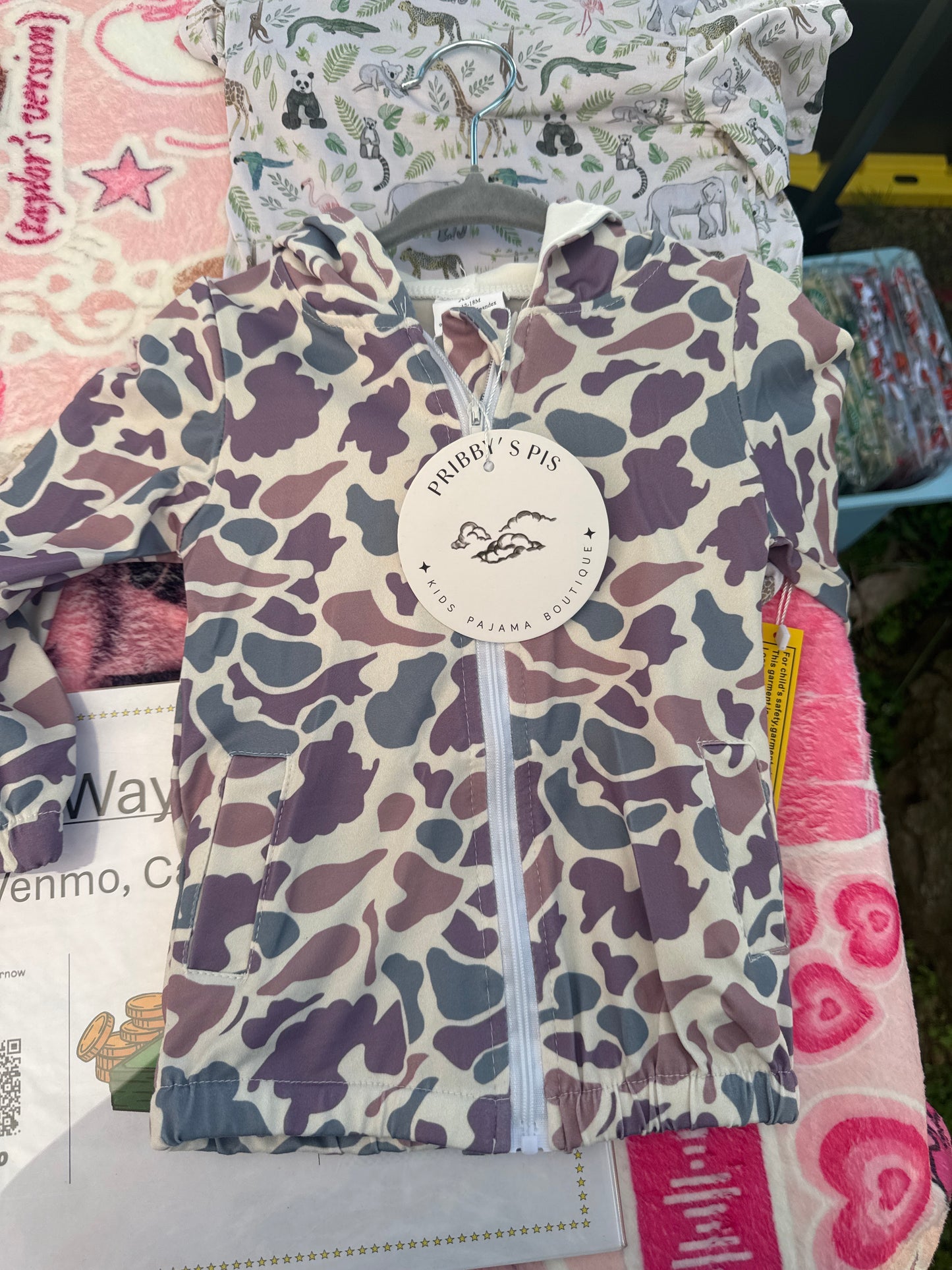 Camo Zip-Up Hoodie