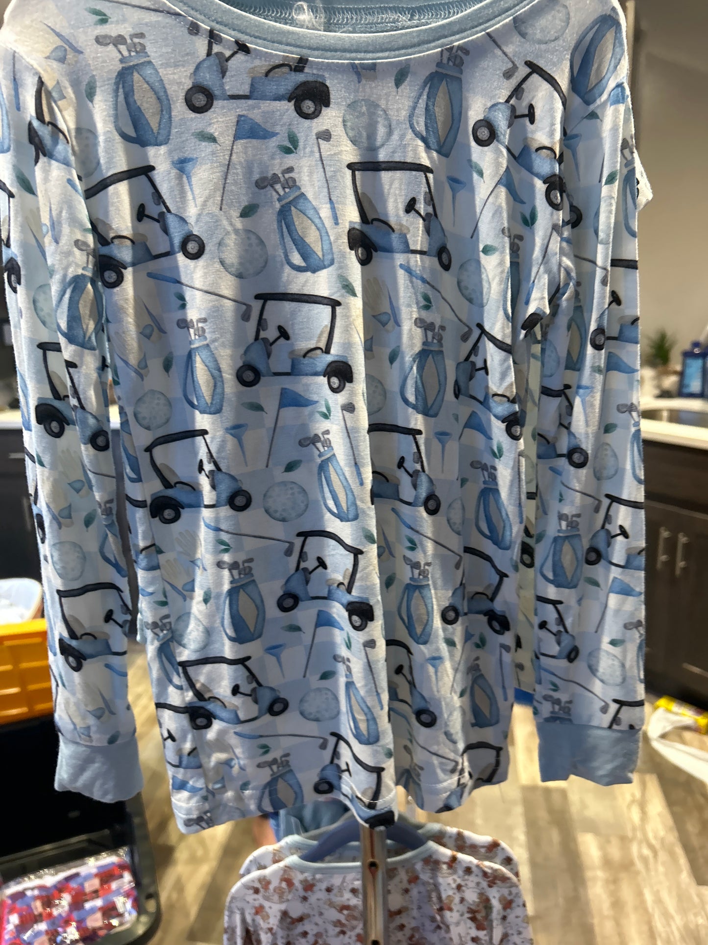 Blue Golf Long Sleeve Pant set