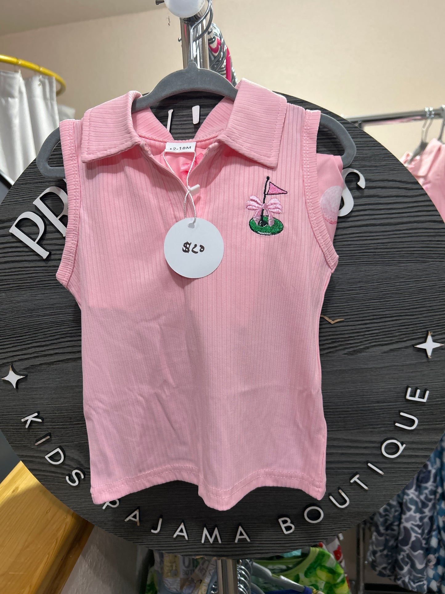 Girl Golf skirt set