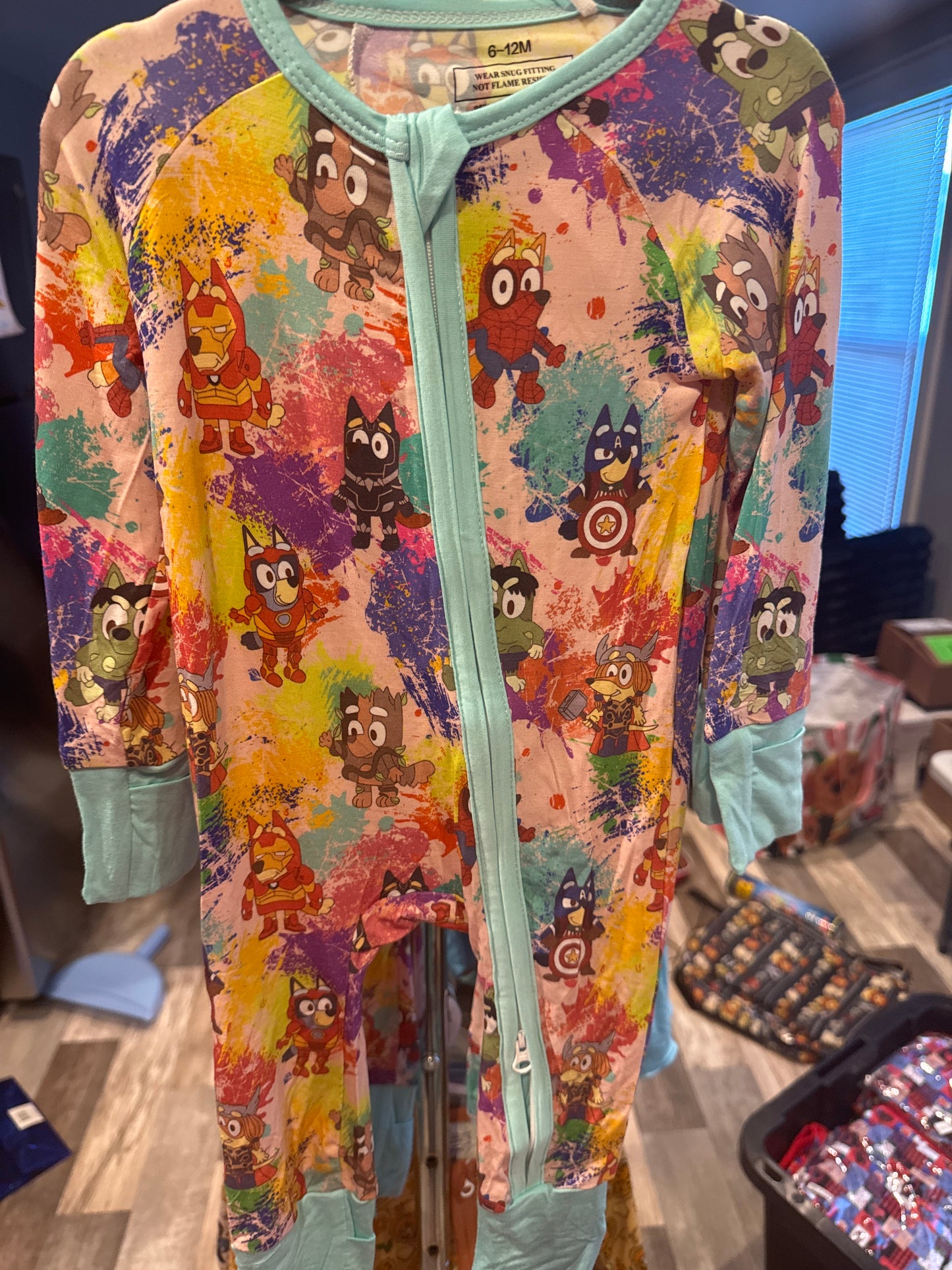 Blue Dog Superhero Zippies