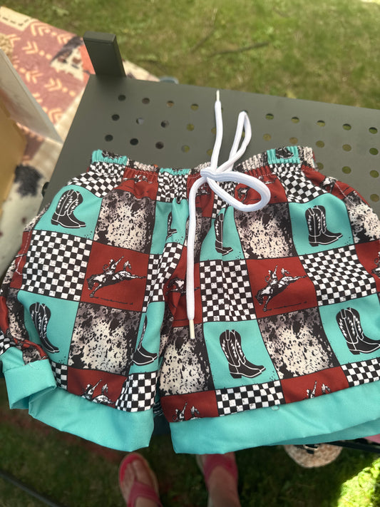 Cowboy Swim Trunks