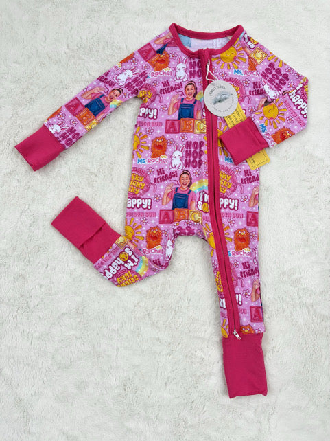 Ms R and Friends Pink Zippie