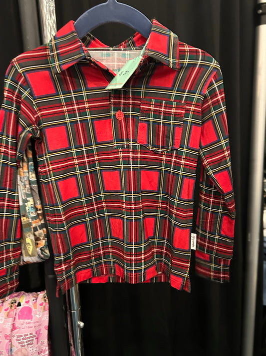 Plaid Long-Sleeve Bamboo Shirt