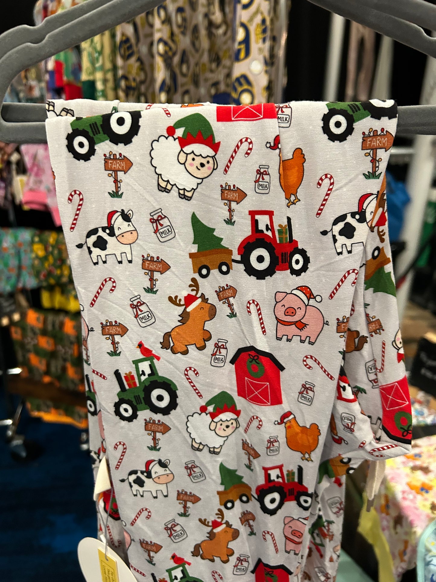 Farm Christmas Adult Pants